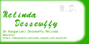 melinda dessewffy business card